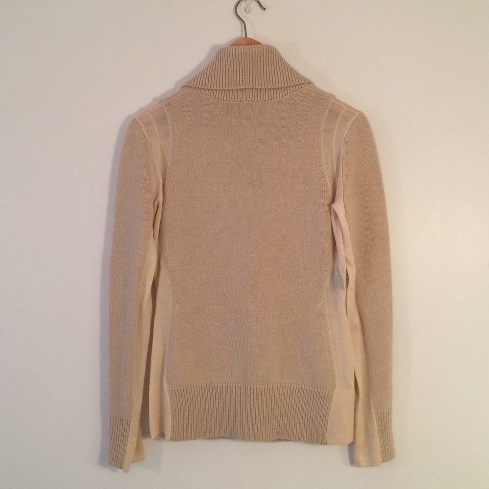 🎉SOLD ON TRADESY! NWT DEREK LAM TRIPLE PLY SHAWL COLLAR RUNWAY CASHMERE CARDIGAN - Picture 4 of 14